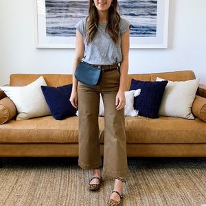 Everlane Wide Leg Crop Pant - Ochre